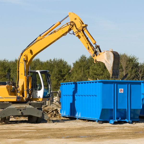 how many times can i have a residential dumpster rental emptied in Unionville Center